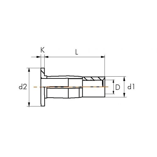 TUERCA REMACHABLE ACERO ZNNIT BRALO TREBOL CABEZA ANCHA